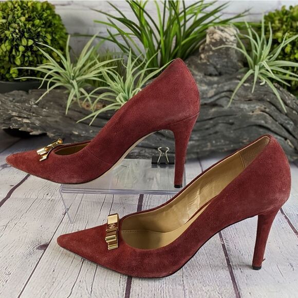 Michael Kors Vivienne Merlot Heels Pumps - Picture 5 of 10